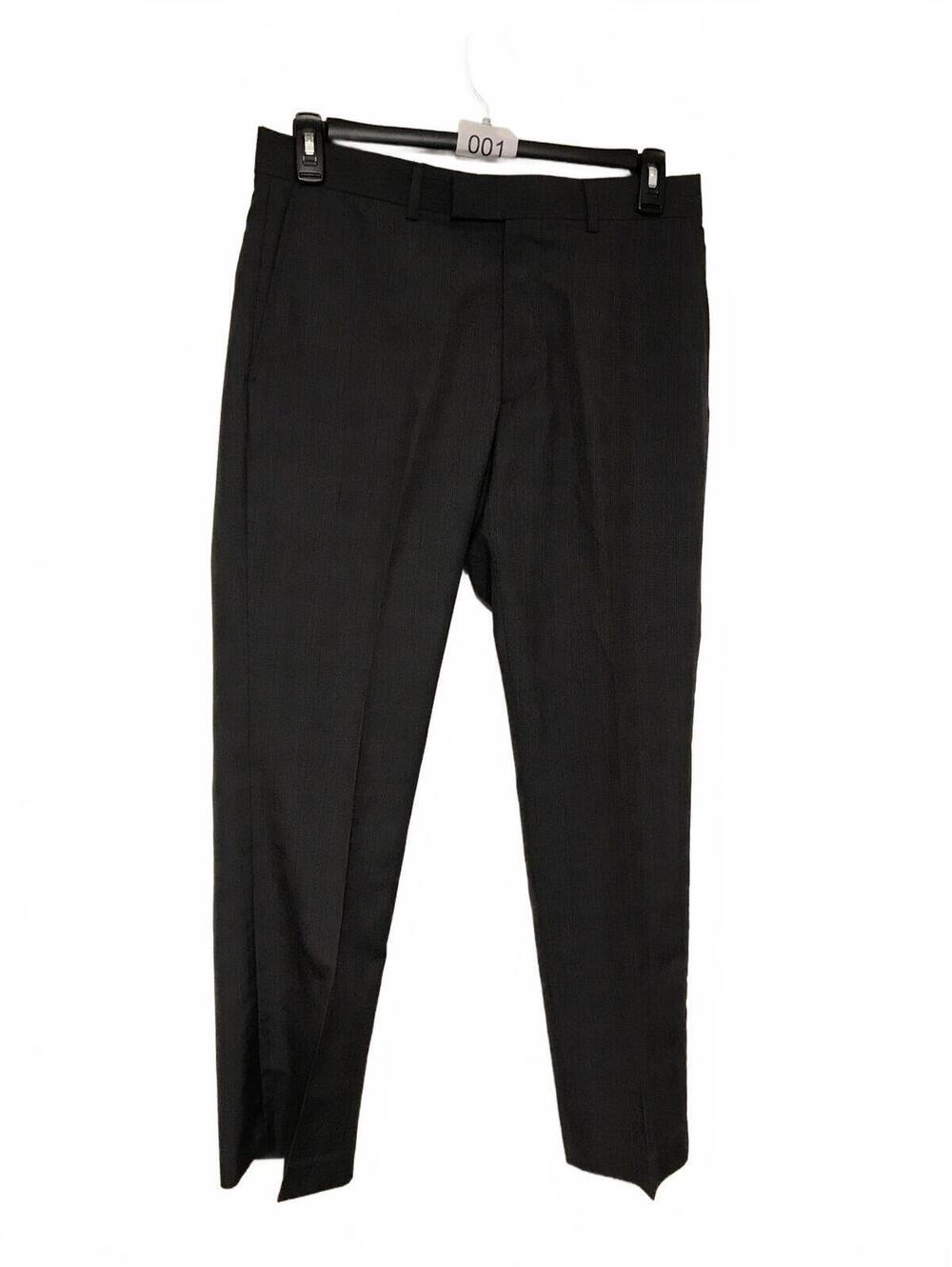 Perry Ellis Mens Dress Pants Size 32 x 30 Dark Gray
